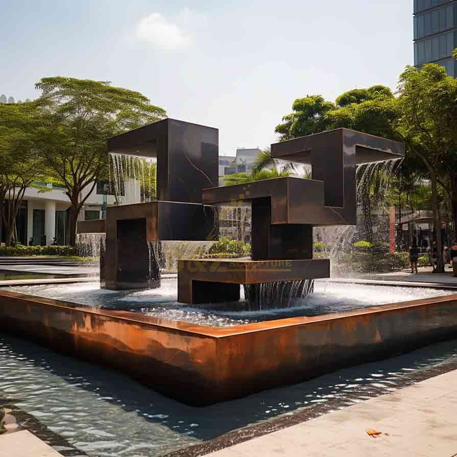 20 Large Outdoor Metal Fountain Sculpture Ideas