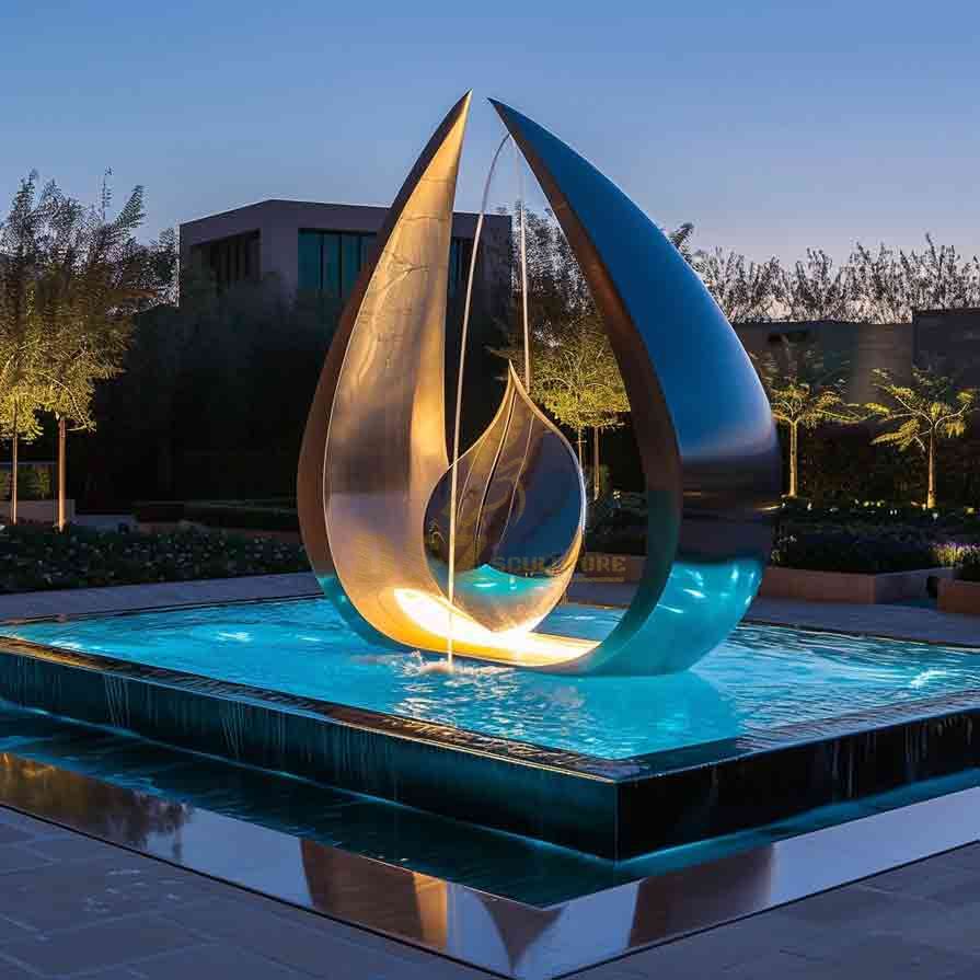 20 Large Outdoor Metal Fountain Sculpture Ideas