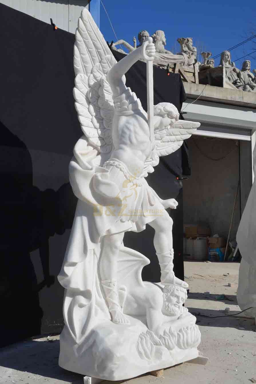 Marble Archangel Michael Statue for Sale