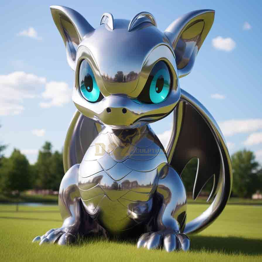 Dragon Lawn Sculpture – Cute Dragon Sculpture