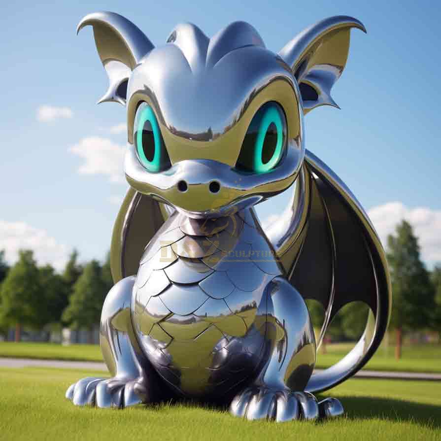 Metal Dragon Sculpture – Cute Dragon Sculpture