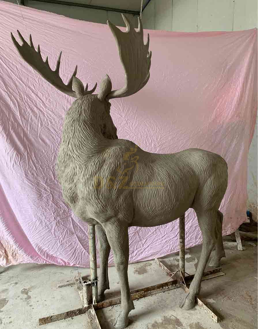 Life Size Bronze Elk Statue For Sale | Moose Statue 2