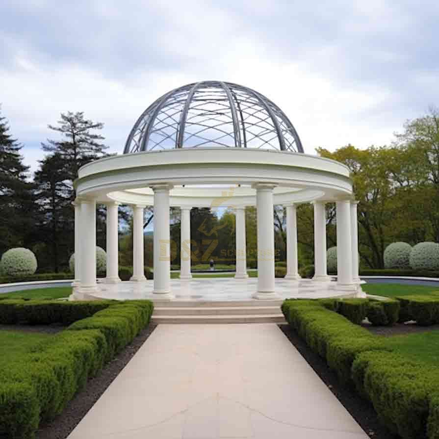 White Marble Gazebo, Outdoor Gazebo, Garden Gazebo 4