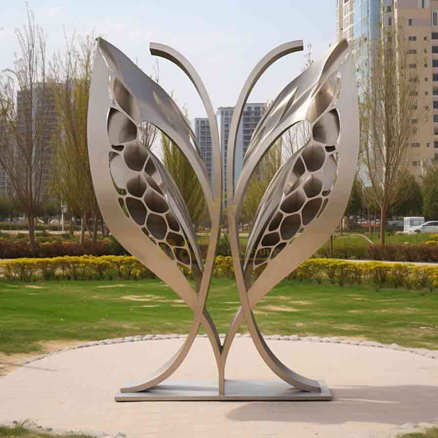 Modern Hollow Large Metal Butterfly Sculpture for Sale 1