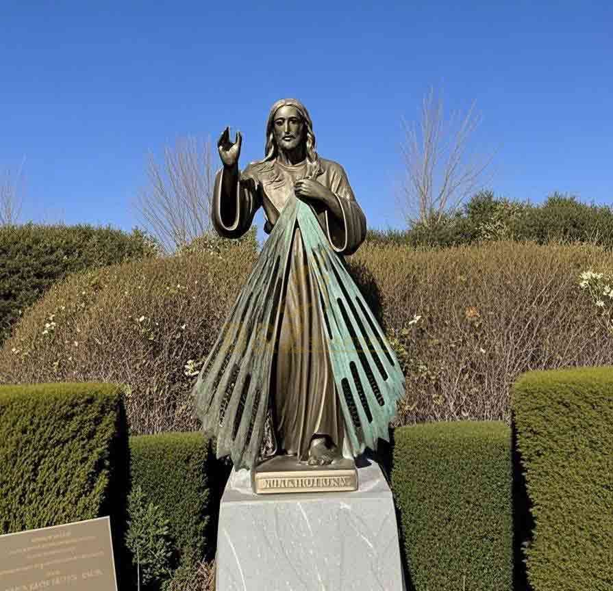 Bronze Jesus Divine Mercy Statue for sale, Outdoor Garden 5